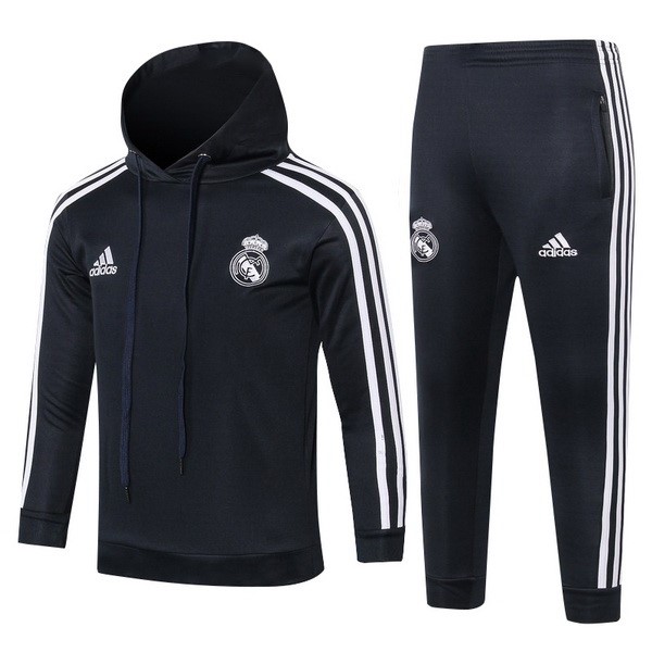 Survetement Football Enfant Real Madrid 2018-19 Blanc Noir